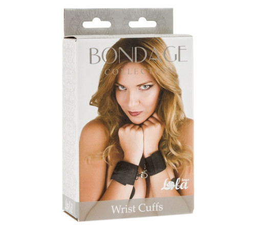 Черные наручники Bondage Collection Wrist Cuffs