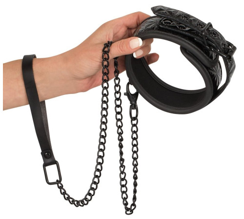 Ошейник и поводок с геометрическим узором Collar with Leash