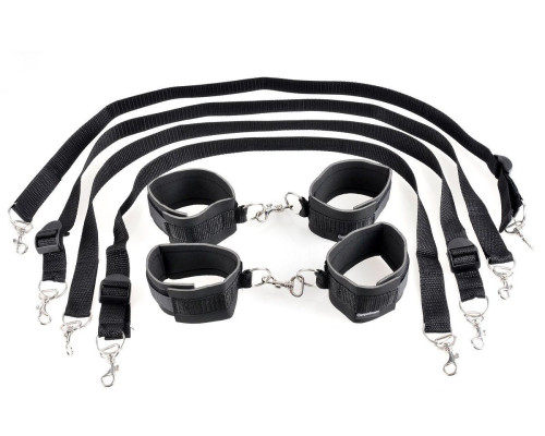 Заказать Набор для бондажа Cuff And Tether Set Заказать Набор для бондажа Cuff And Tether Set