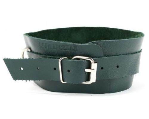 Заказать Изумрудный широкий ошейник с кольцом Collar Emerald Заказать Изумрудный широкий ошейник с кольцом Collar Emerald