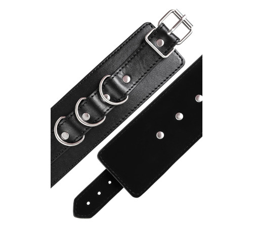 Черные наручники Anonymo на сцепке