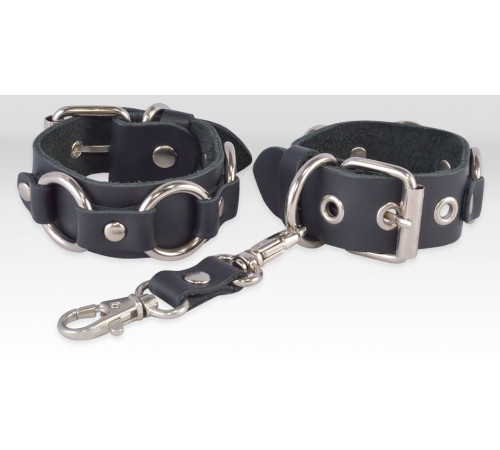 Черные кожаные наручники  Властелин колец