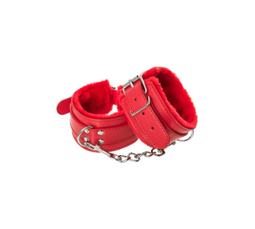 Красные оковы Anonymo из искусственной кожи