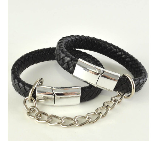 Черные наручники среднего размера «Вояж»