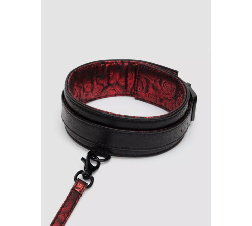 Стильный ошейник с поводком Reversible Faux Leather Collar and Lead