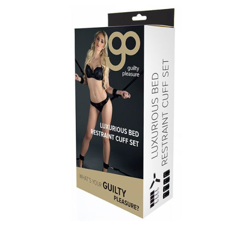 Комплект наручников и поножей LUXURIOUS BED RESTRAINT CUFF SET
