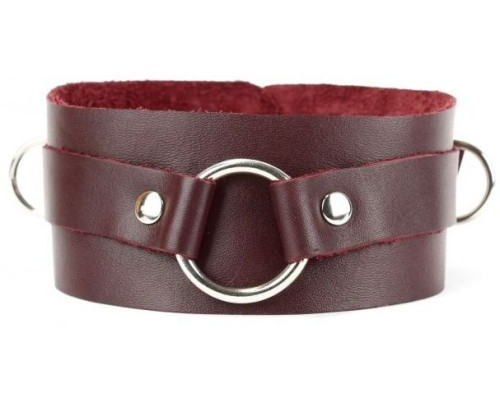 Заказать Бордовый широкий ошейник с кольцом Maroon Collar Заказать Бордовый широкий ошейник с кольцом Maroon Collar