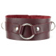 Заказать Бордовый широкий ошейник с кольцом Maroon Collar