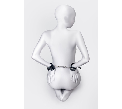 Черные наручники Anonymo на сцепке