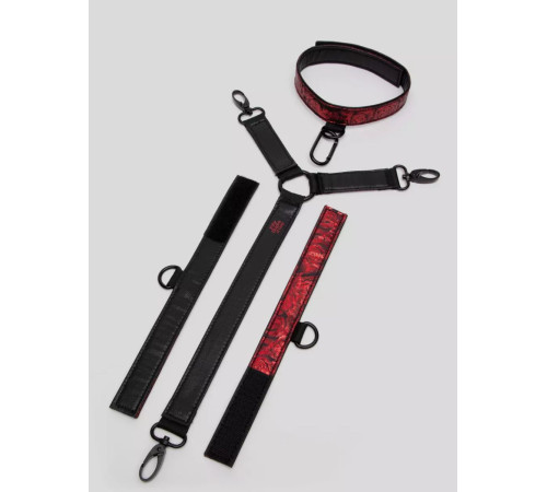 Ошейник с наручниками Reversible Faux Leather Collar and Wrist Ошейник с наручниками Reversible Faux Leather Collar and Wrist