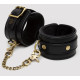 Заказать Черные оковы на ноги Bound to You Faux Leather Ankle Cuffs