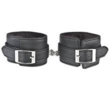 Черные фиксаторы для ног из искусственной кожи