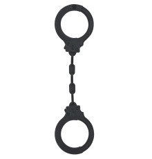 Черные силиконовые наручники Suppression