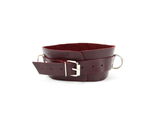 Заказать Бордовый широкий ошейник с кольцом Maroon Collar Заказать Бордовый широкий ошейник с кольцом Maroon Collar