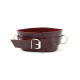 Заказать Бордовый широкий ошейник с кольцом Maroon Collar