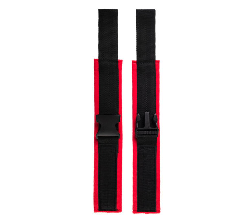 Красно-черные велюровые оковы Anonymo