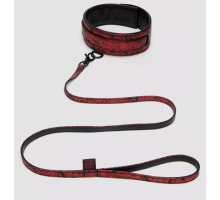 Стильный ошейник с поводком Reversible Faux Leather Collar and Lead