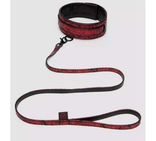 Стильный ошейник с поводком Reversible Faux Leather Collar and Lead