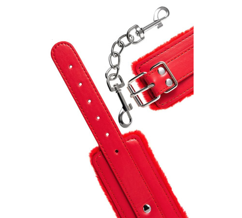 Красные оковы Anonymo из искусственной кожи