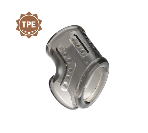 Дымчатая насадка на пенис и мошонку