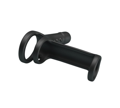 Черная вибронасадка на пенис Vibrating Penis Sling Черная вибронасадка на пенис Vibrating Penis Sling