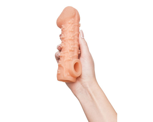 Заказать Телесная закрытая насадка с пучками шишечек Cock Sleeve 009 Size L - 17,6 см. Заказать Телесная закрытая насадка с пучками шишечек Cock Sleeve 009 Size L - 17,6 см.