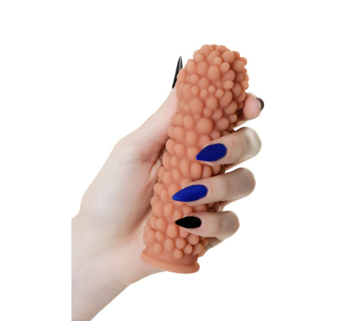 Насадка на фаллос с пузыриками по всей поверхности Extreme Sleeve 008 S-size - 12,7 см.