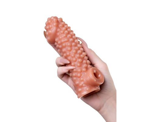 Заказать Насадка на фаллос с бугорками Cock Sleeve 004 Size M - 15,6 см.