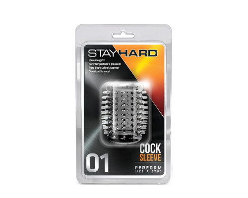 Заказать Прозрачная насадка с шипами STAY HARD COCK SLEEVE 01 CLEAR Заказать Прозрачная насадка с шипами STAY HARD COCK SLEEVE 01 CLEAR