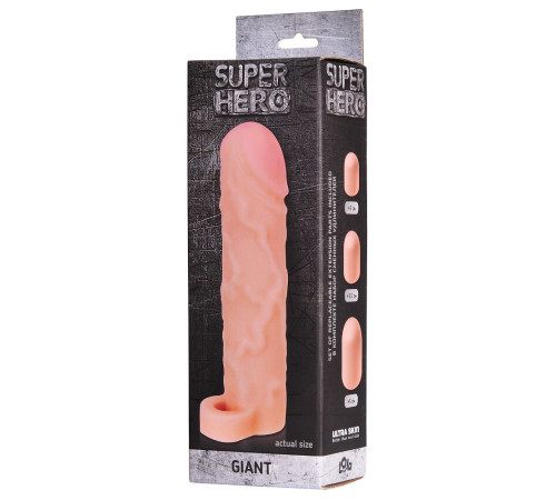 Фаллоудлинитель SUPER HERO Giant - 22 см.