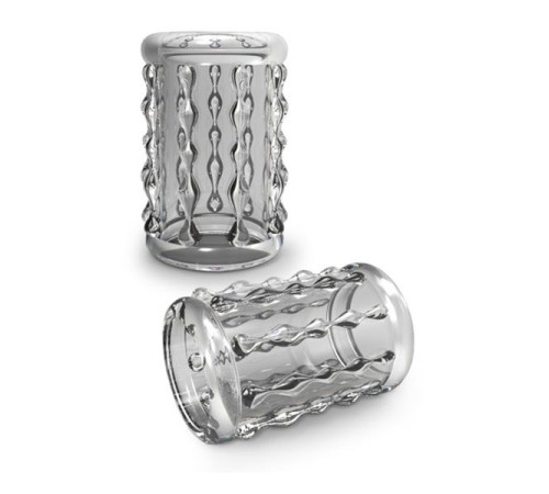 Прозрачная насадка с бороздками STAY HARD COCK SLEEVE 04 CLEAR Прозрачная насадка с бороздками STAY HARD COCK SLEEVE 04 CLEAR