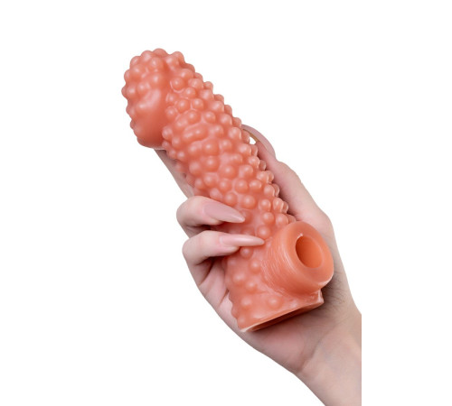 Насадка на фаллос с бугорками Cock Sleeve 004 Size L - 17,6 см.