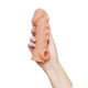 Заказать Телесная закрытая насадка с шишечками Cock Sleeve 008 Size L - 17,6 см.