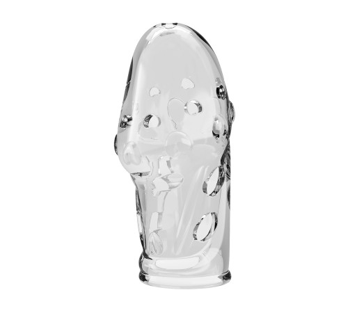 Прозрачная насадка на пенис Booker - 8 см.