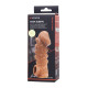 Заказать Телесная закрытая насадка с шишечками Cock Sleeve 008 Size L - 17,6 см.