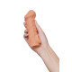Заказать Телесная закрытая насадка с шершавой головкой Cock Sleeve 007 Size M - 15,6 см.