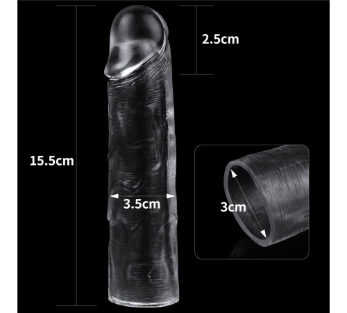 Прозрачная насадка-удлинитель Flawless Clear Penis Sleeve Add 1 - 15,5 см. Прозрачная насадка-удлинитель Flawless Clear Penis Sleeve Add 1 - 15,5 см.