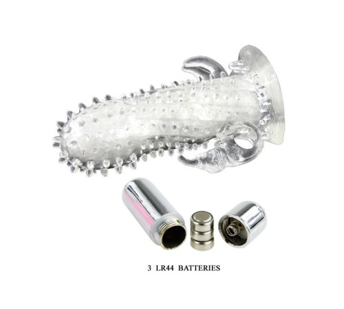 Насадка-удлинитель с пупырышками, усиками и вибрацией