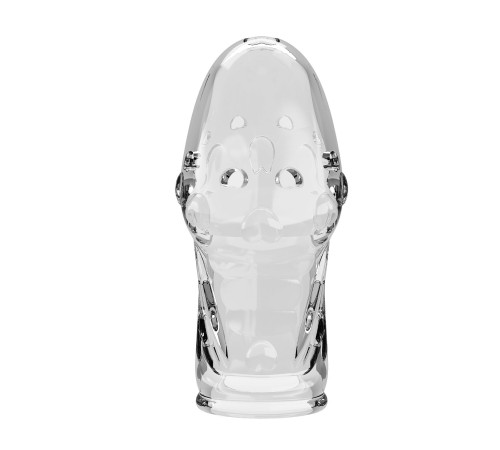Прозрачная насадка на пенис Booker - 8 см.
