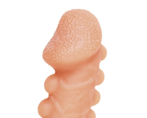 Телесная закрытая насадка с шишечками Cock Sleeve 008 Size S - 13,8 см. Телесная закрытая насадка с шишечками Cock Sleeve 008 Size S - 13,8 см.