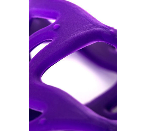 Фиолетовая насадка-сетка на пенис - 7,5 см.