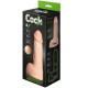 Заказать Телесный фаллоудлинитель с мошонкой Cock Next - 17 см.