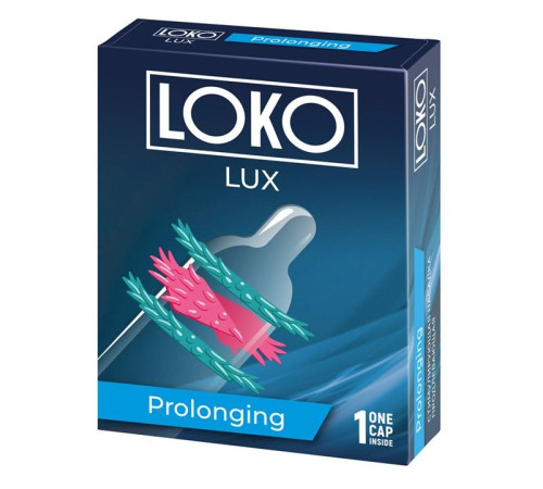Стимулирующая насадка на пенис LOKO LUX с продлевающим эффектом Стимулирующая насадка на пенис LOKO LUX с продлевающим эффектом