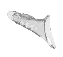 Прозрачная насадка на пенис - 22 см.