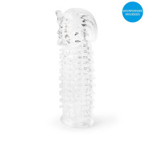 Закрытая прозрачная насадка на пенис Crystal Sleeve Faraon - 13,5 см.