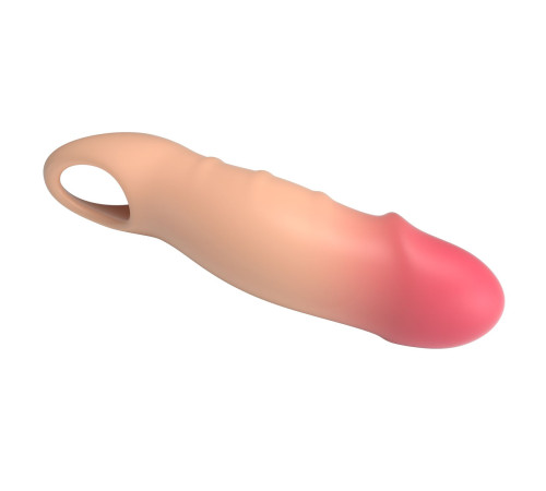 Телесная удлиняющая насадка на пенис Darnel