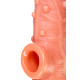 Заказать Телесная насадка на фаллос с отверстием для мошонки Cock Sleeve 002 Size M - 15,6 см.