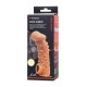 Заказать Телесная закрытая насадка с шершавой головкой Cock Sleeve 007 Size M - 15,6 см.