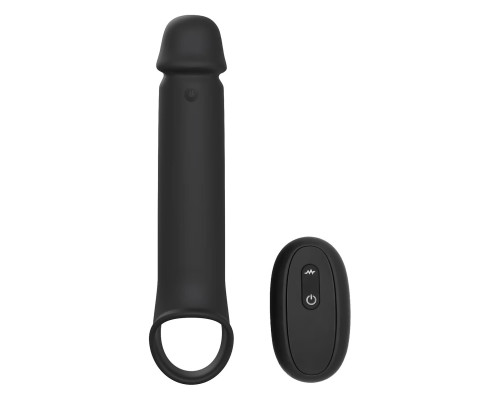 Заказать Черная насадка-удлинитель с вибрацией Vibrating Extender With Remote Заказать Черная насадка-удлинитель с вибрацией Vibrating Extender With Remote