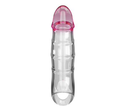 Прозрачная удлиняющая насадка на пенис Darnel